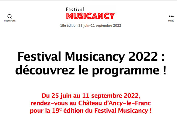 MUSICANCY le franc festival 2022 critque classiquenews