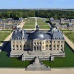 vaux le vicomte vue aerienne