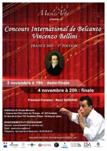 BELLINI concours 2017 3 et 4 novembre 2017 vendome annonce MUSICARTE