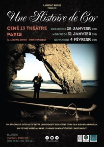 thumbnail_AfficheParis-UNE HISTOIRE DE COR laurent rossi concert paris 28-31 jan & 4 fev