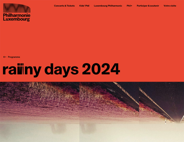 PHILHARMONIE DE LUXEMBOURG. Festival RAINY DAYS 2024 : « EXTRÊMES », les 20, 21, 22, 23 et 24 novembre 2024. 5 jours dédiés aux musiques « extrêmes »