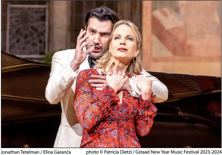 CRITIQUE, récital. GSTAAD NEW YEAR MUSIC FESTIVAL, Saanen, le 28 déc 2024. Récital lyrique Elina Garanca, Jonathan Tetelman… airs et duos de Verdi, Mascagni, Bellini, Lehar…