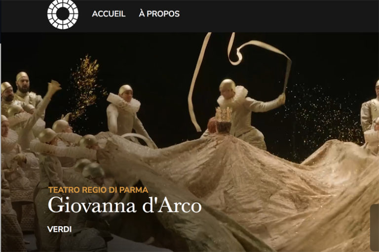 STREAMING opéra. VERDI : Giovanni d’Arco, ven 7 mars 2025, 19h (depuis le Teatro Regio di Parma, Italie, production de janvier 2025).
