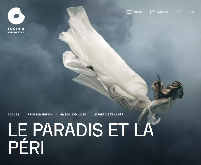 SEINE MUSICALE, INSULA ORCHESTRA, les 14, 16, 17 mai 2025. Robert SCHUMANN : Le Paradis et la Péri. Johanni van Oostrum… Accentus, Laurence Equilbey
