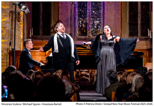 CRITIQUE, festival. 20e GSTAAD NEW YEAR MUSIC FESTIVAL (Eglise de Rougemont), le 2 janvier 2026. Michael Spyres (ténor), Anastasia Bartoli (soprano), Vincenzo Scalera (piano)