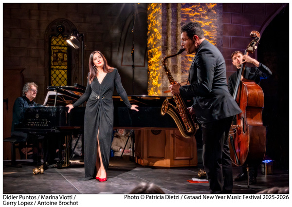 CRITIQUE, festival. 20e GSTAAD NEW YEAR MUSIC FESTIVAL (Eglise de Rougemont), le 1er janvier 2026. « About last Night ». Marina Viotti (mezzo), Mark Kurmanbayev (baryton-basse), Didier Puntos (piano)