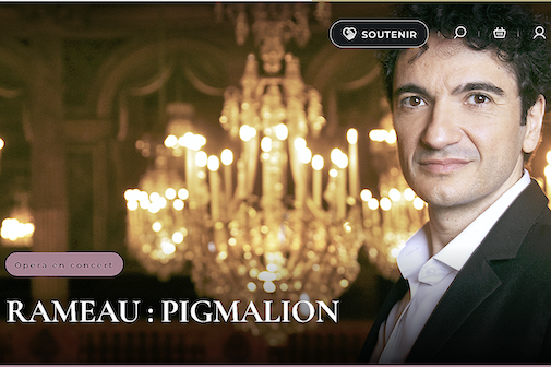 Château de Versailles Spectacles. RAMEAU / BAILLEUX : Pigmalion, sam 14 fév 2026. Mathias Vidal… Il Caravaggio – Camille Delaforge