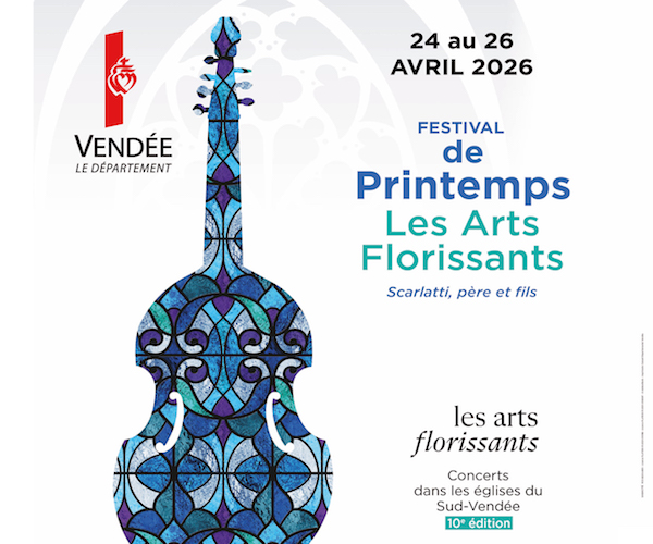 LES ARTS FLORISSANTS. Festival de Printemps, les 24, 25, 26 avril 2026 (Sud-Vendée). Scarlatti, père & fils… Paul Agnew, William Christie (direction)