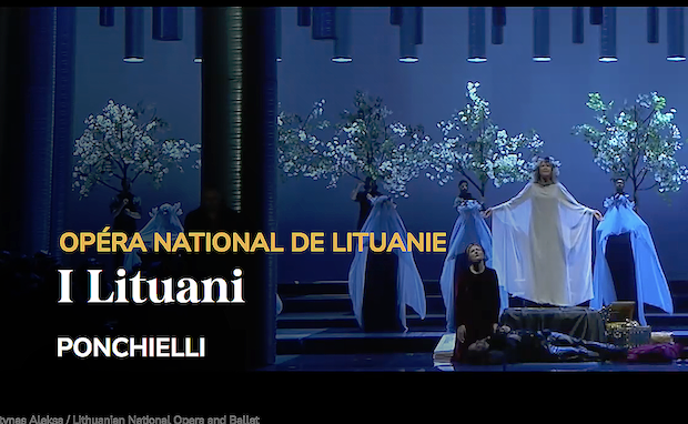 STREAMING opéra. PONCHIELLI : I Lituani, le 29 mai 2026 (Lithunian national Opera, janvier 2026). Hugo De Ana / Ričardas Šumila