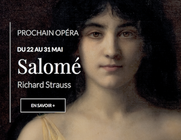 TOULOUSE, Théâtre National du Capitole. R. STRAUSS : Salomé (nouvelle production), du 22 au 31 mai 2026