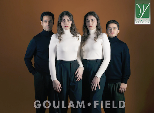 CD événement, annonce. GOULAM, FIELD : ÉCHOS. Fiona et Chiara Alaimo (1 cd Da Vinci classics, 2025)