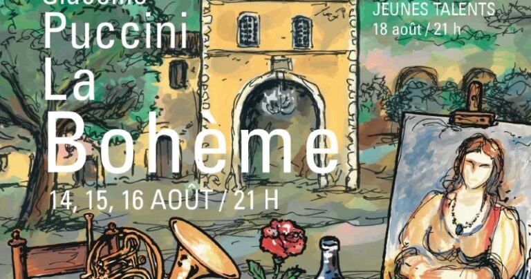 10ème Festival « Opéra & Concerts au Coucher de soleil » (Oppède-le-Vieux). « La Bohème » de PUCCINI, du 14 au 16 août 2026