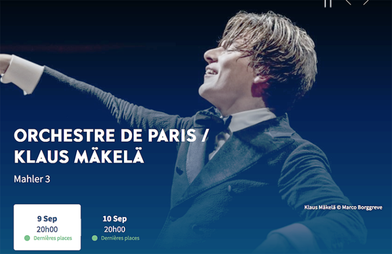 ORCHESTRE DE PARIS. MAHLER : Symphonie n°3. Mer 9, jeu 10 sept 2026. Klaus Mäkelä, direction