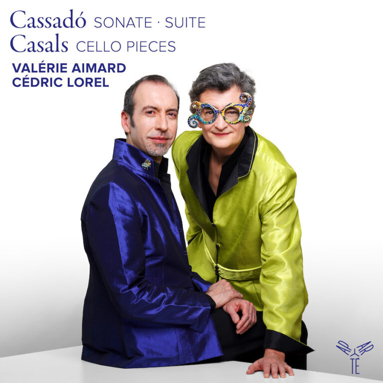 CRITIQUE CD, événement. CASSADÓ, CASALS : Valérie Aimard, violoncelle / Cédric Lorel, piano (1 cd Aparté, oct 2025)
